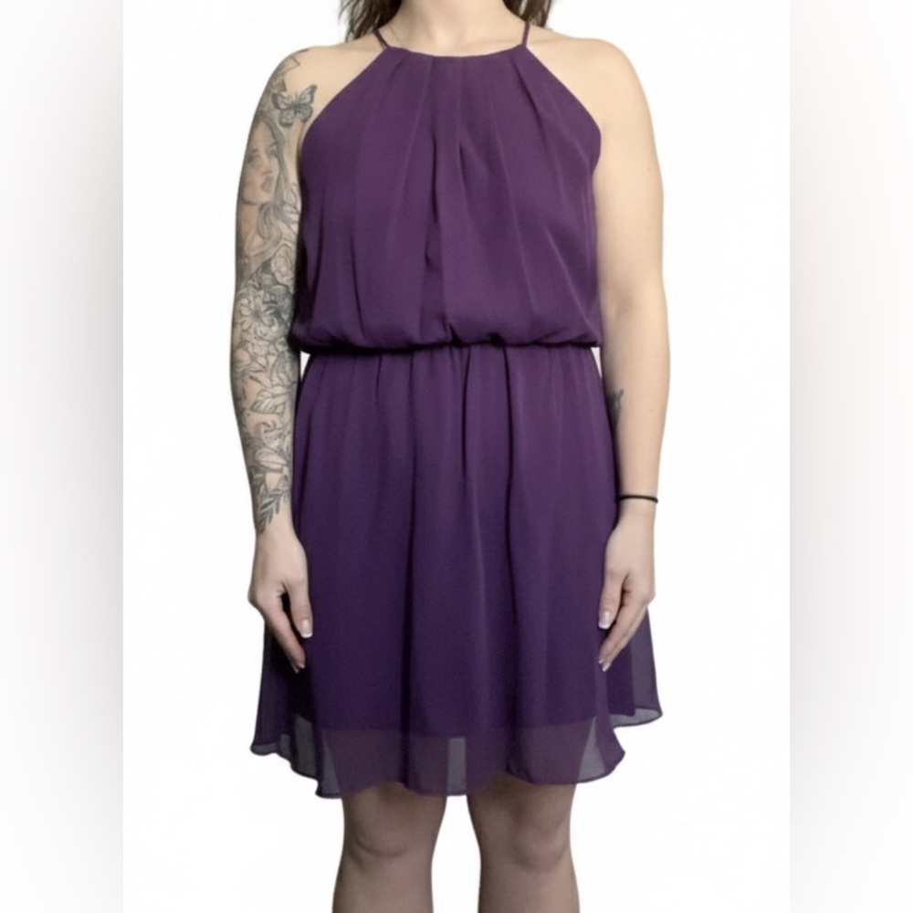 Elegant Purple Women's Dress